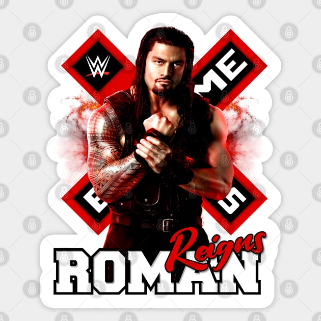 WWE - Reigus Roman Sticker by Purwoceng